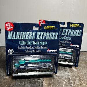 First Annual Mariners Express Collectible Train Engine Angels vs Seattle 2000